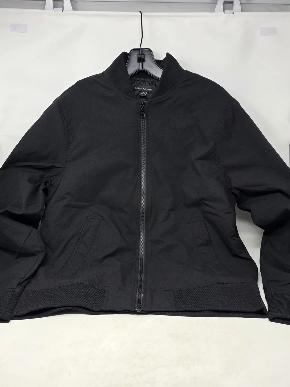Banana Republic Costco Bomber Jacket Black SmBanana Republic Black Bomber Jacket